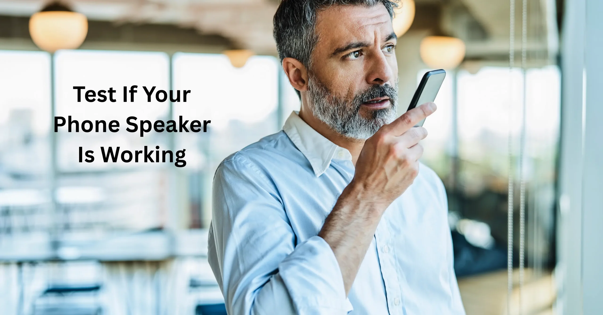 test if your speaker is working